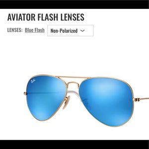 Ray Ban - Aviator Flash Lenses in Blue Flash